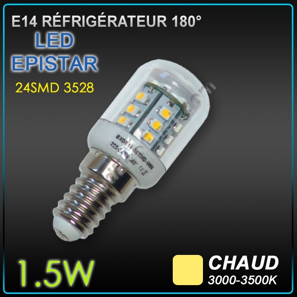 Ampoule LED E14 Réfrigérateur Hotte 1,5W eclairage ampoule led